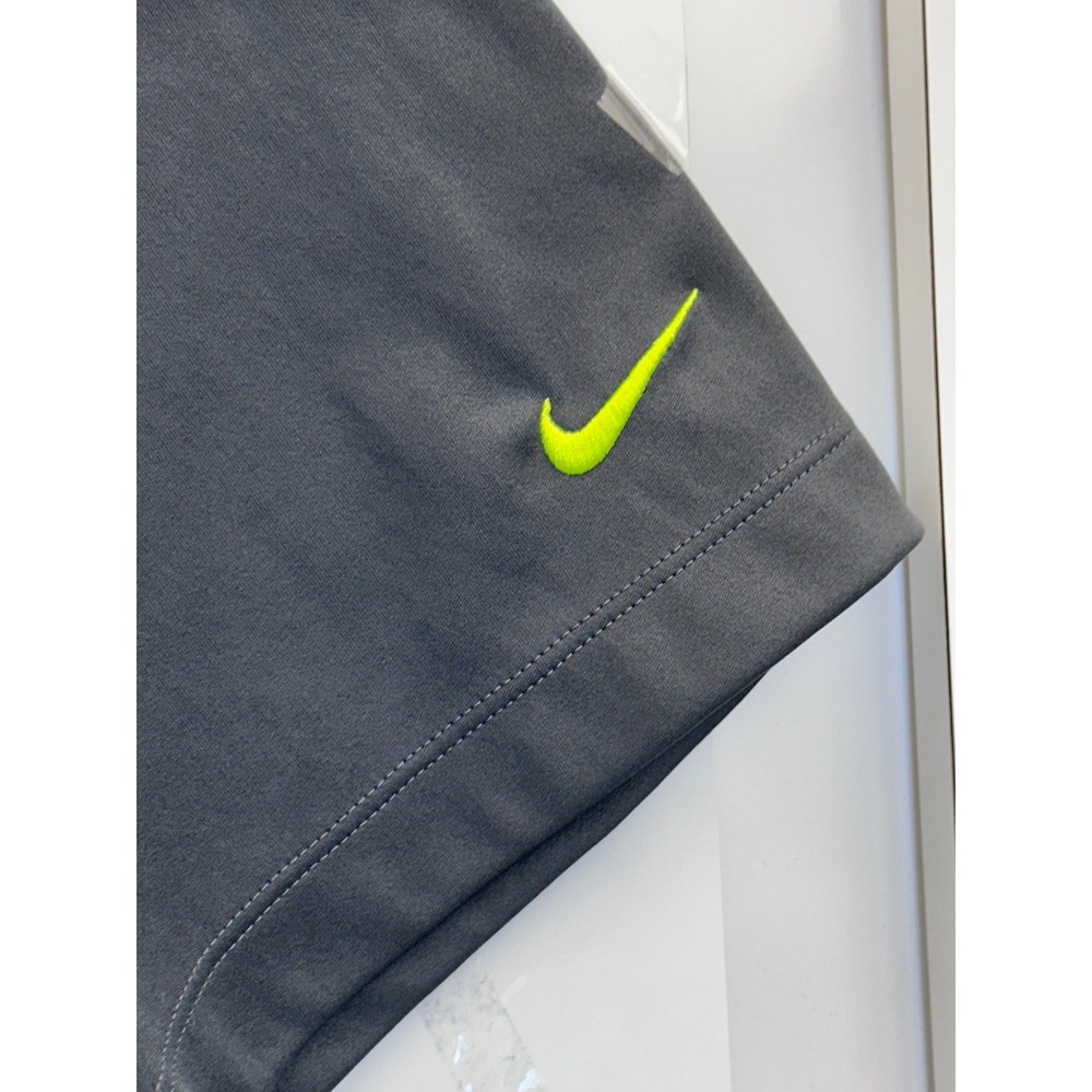 Nike Golf Polo Shirt Mens XL Grey Neon Volt 2022 Warren Cup Performance - Picture 8 of 10